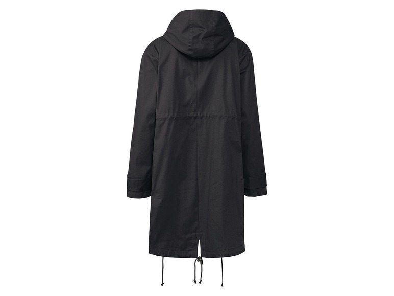 Zwarte parka met capuchon