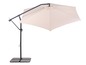 Beige parasol met een metalen voet