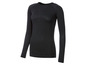 Zwarte lange mouwen thermo ondergoed voor dames.