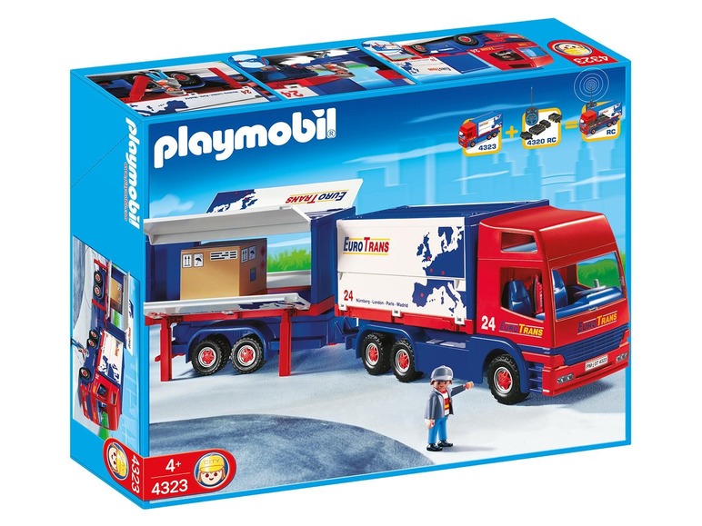 Ga naar volledige schermweergave: Playmobil Vrachtwagen met aanhanger 4323 - afbeelding 1