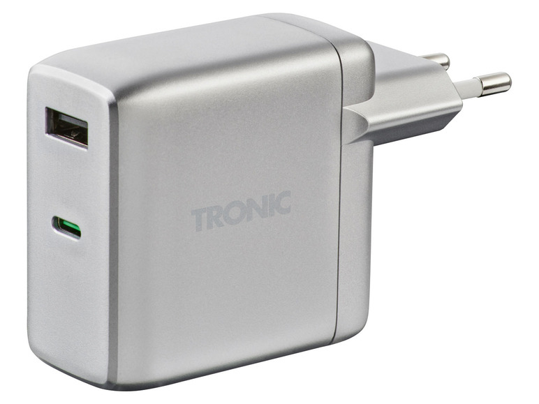 TRONIC Dual USB-oplader (Zilver)