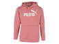 Roze Puma hoodie met wit logo.