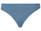 Blauwe string onderbroek.