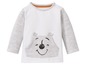 Witte babytrui met lange mouwen, met Winnie de Poeh-zak