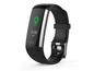 Een zwarte fitness tracker met een GPS-icoon en 11,52 kilometer afstand.