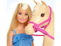 Barbie pop met een blonde paardenpop.