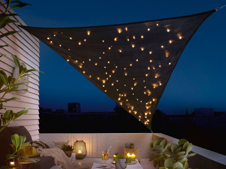 Ga naar volledige schermweergave: florabest Schaduwdoek met LED - afbeelding 2