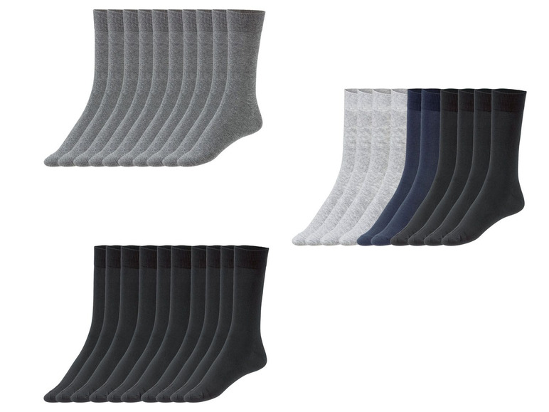 Ga naar volledige schermweergave: LIVERGY Sokken voor heren, 10 paar, biokatoen, polyamide en elastaan - afbeelding 1