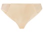 Beige damesonderbroek met een transparante rand.