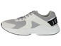 Witte Jet sneakers met mesh en glanzende details.