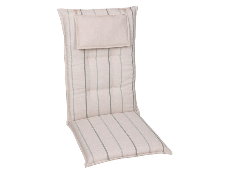 GO-DE Textil Tuinstoelkussens (Beige, Stoelkussens voor stoelen met een lange rugleuning)