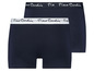 Twee blauwe boxershorts van Pierre Cardin.