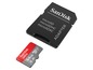 Een 64GB SanDisk Ultra microSD-kaart met adapter
