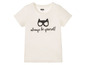 Wit T-shirt met Batman-logo en 'always be yourself'-print.