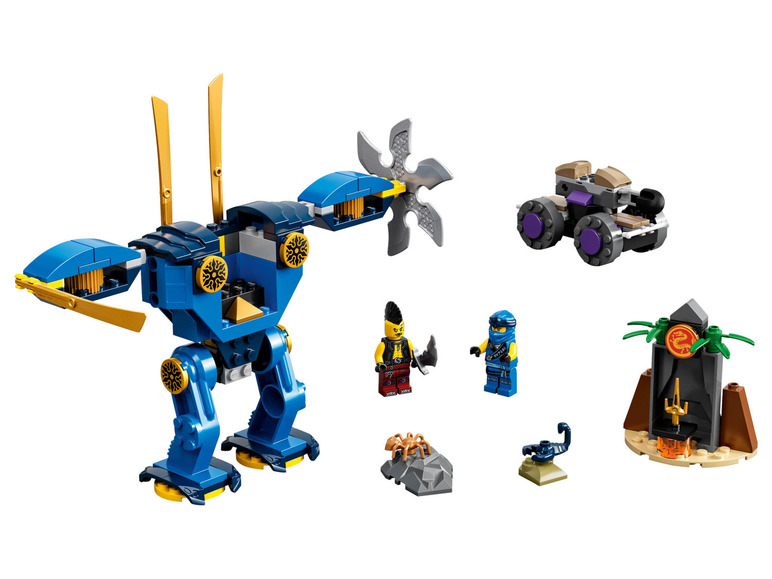 Ga naar volledige schermweergave: LEGO® NINJAGO Jay's Electro Mecha - 71740 - afbeelding 3