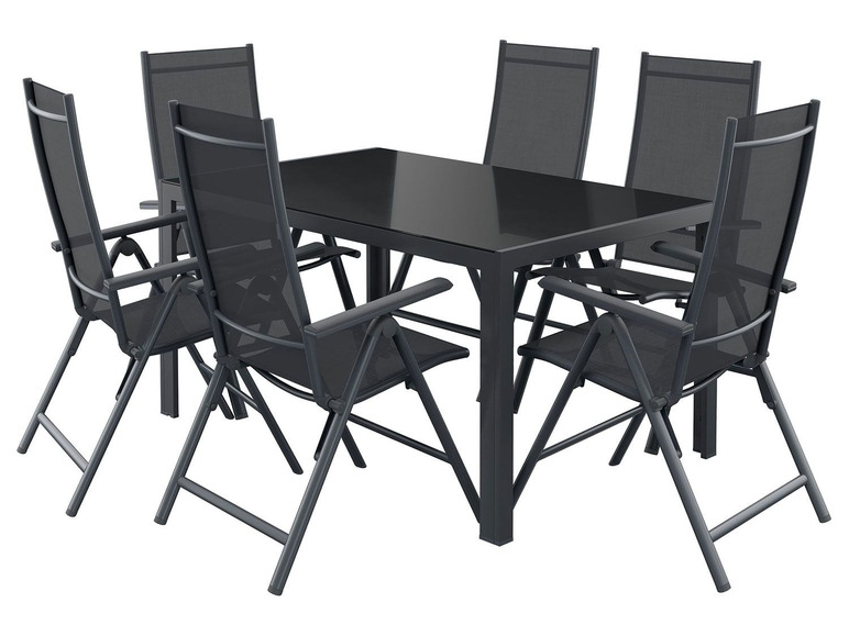 Ga naar volledige schermweergave: florabest 2 aluminium standenstoelen zwart - afbeelding 4