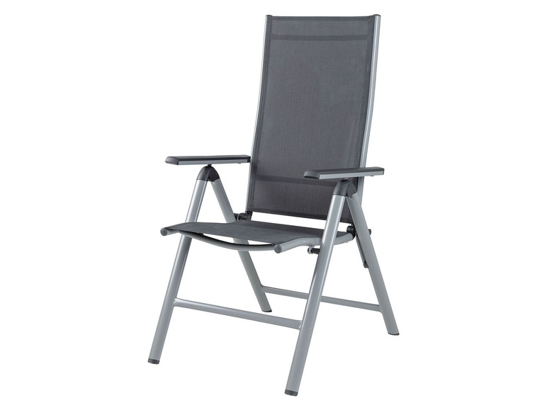 Ga naar volledige schermweergave: florabest 2 aluminium standenstoelen grijs - afbeelding 3