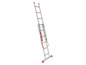 Een aluminium vouwladder.