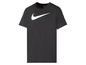 Een zwart Nike T-shirt met een wit logo.