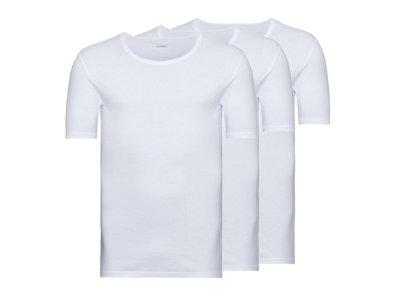 Ga naar volledige schermweergave: LIVERGY 3 heren T-shirts plus size - afbeelding 2