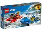 Lego City set met een politieboot en een reddingsboot.
