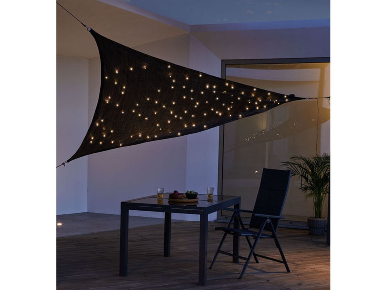 Ga naar volledige schermweergave: florabest Schaduwdoek met LED - afbeelding 4