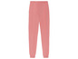 Een roze broek met een elastische tailleband.