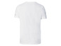 Wit T-shirt met korte mouwen.