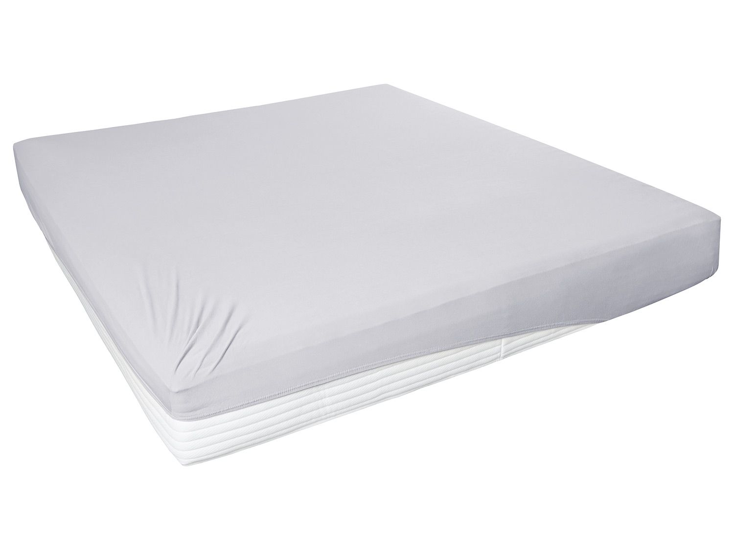 Primera elastan-jersey hoeslaken met rondom elastiek, 90-200 x 200 cm. (Lichtgrijs, 140-160 x 200 cm)