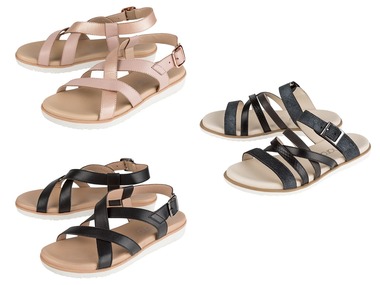 esmara® Dames sandaal/pantolette van leer