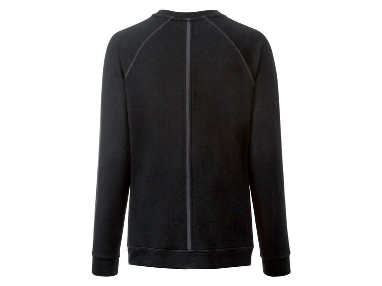 Zwart sweatshirt met lange mouwen.
