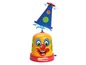 Een AquaClown waterpistool met een clownkop en een blauwe hoed.