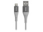 Een grijze Lightning naar USB-kabel van TRONIC.