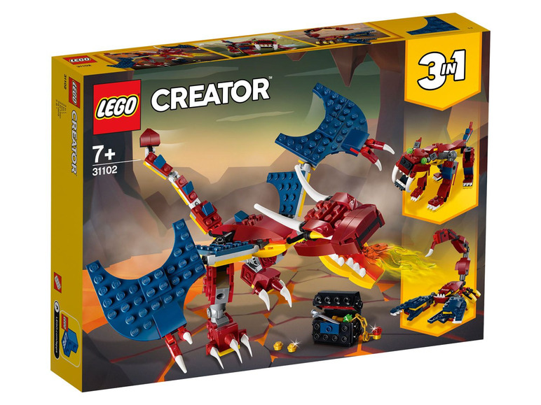 Ga naar volledige schermweergave: LEGO® Creator Vuurdraak - afbeelding 1