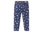 Blauwe leggings met bloemenprint voor meisjes.