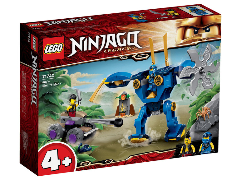 Ga naar volledige schermweergave: LEGO® NINJAGO Jay's Electro Mecha - 71740 - afbeelding 1