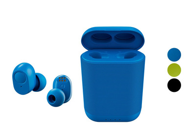 SILVERCREST® Bluetooth® oordopjes in-Ear met luidspreker oplaadcase