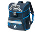 Blauwe schooltas met voetbalmotief van Berlitz.