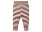 Gestripte roze leggings voor baby's.