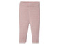 Roze gebreide leggings voor baby's