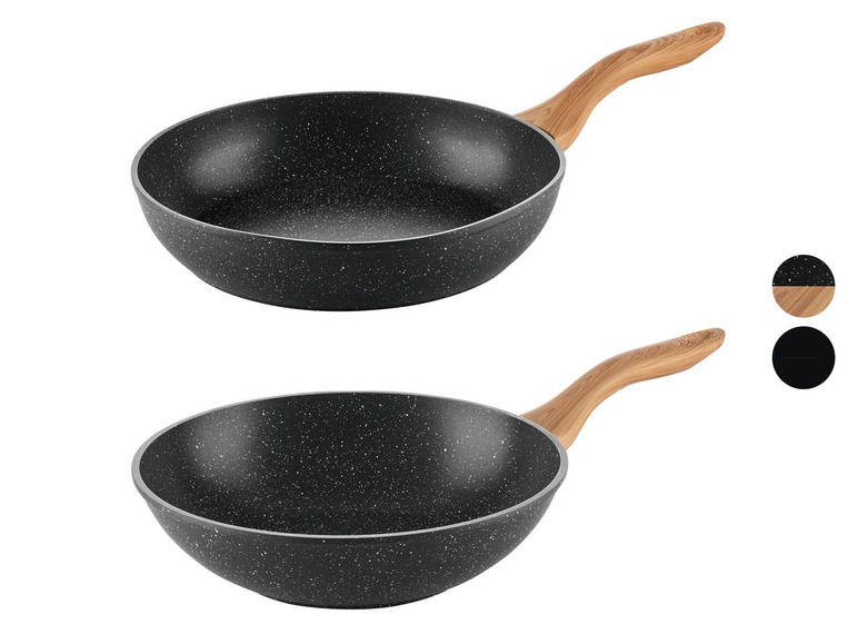 Ga naar volledige schermweergave: ERNESTO Aluminium wok- of koekenpan Ø28 cm - afbeelding 1