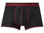 Zwarte boxershorts met rode bies.
