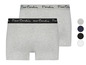 Twee grijze boxershorts van Pierre Cardin.