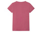 Een roze t-shirt met korte mouwen.