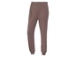 Bruine joggingbroek met elastische tailleband.