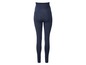Donkerblauwe leggings voor zwangere vrouwen.