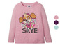 Roze longsleeve met Skye van Paw Patrol met glitters.