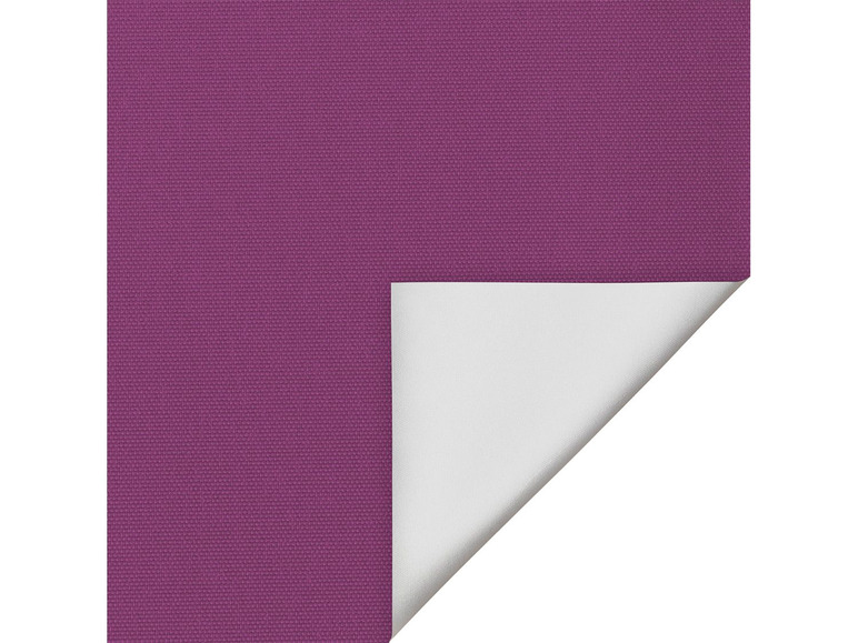 Paarse canvasstof met een witte achterkant.