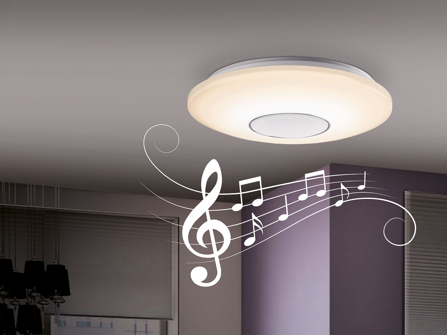 Ontmoedigen Gestreept Mammoet LIVARNO LUX LED-plafondlamp met Bluetooth®-luidspreker