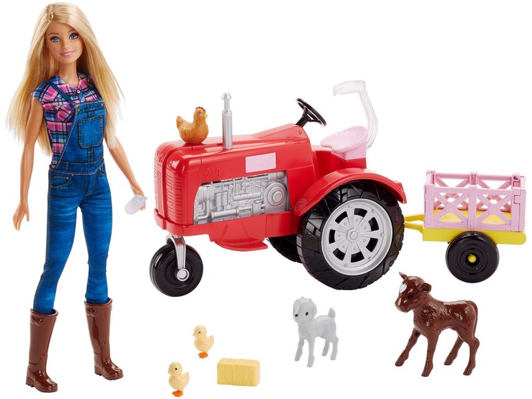 Ga naar volledige schermweergave: Barbie Boerin en tractor - afbeelding 2